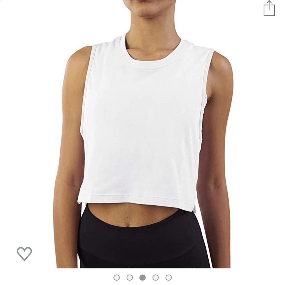 Mesh cropped muscle tee